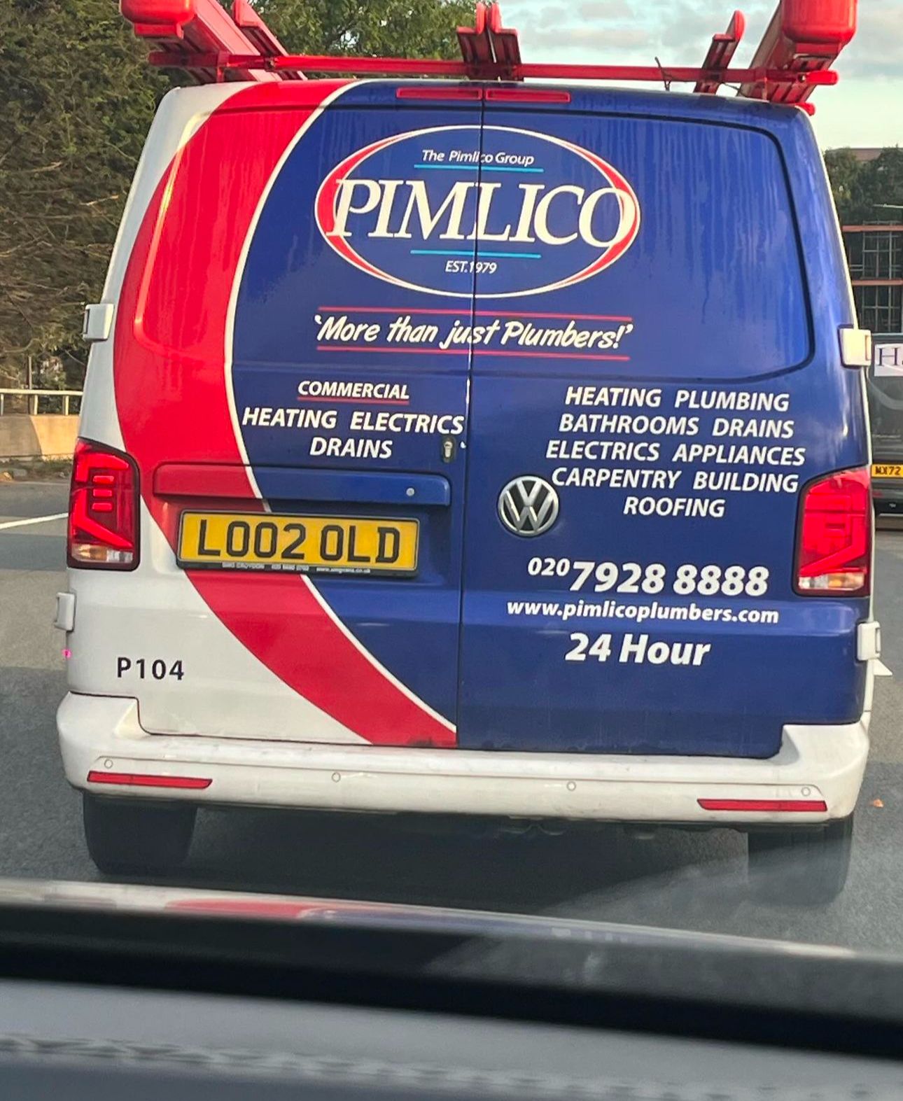 Pimlico Plumbers Number Plate LO02 OLD