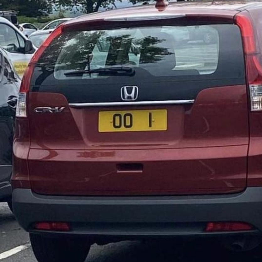 Number Plate OO 1