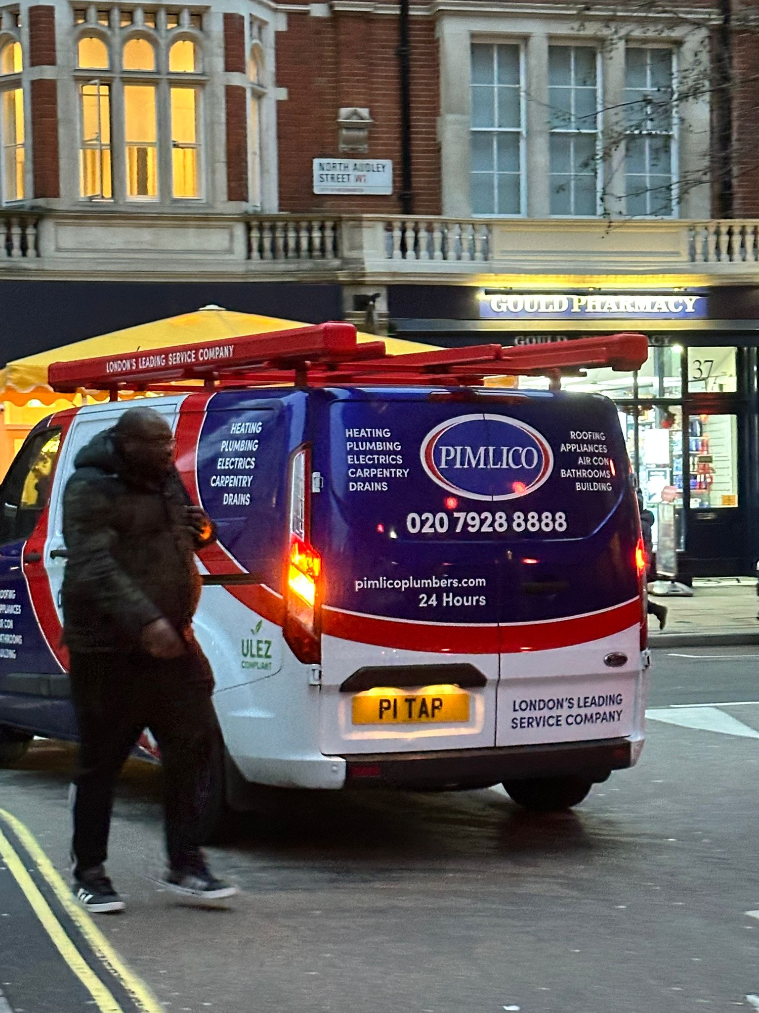 Pimlico Plumbers Number Plate P1 TAP