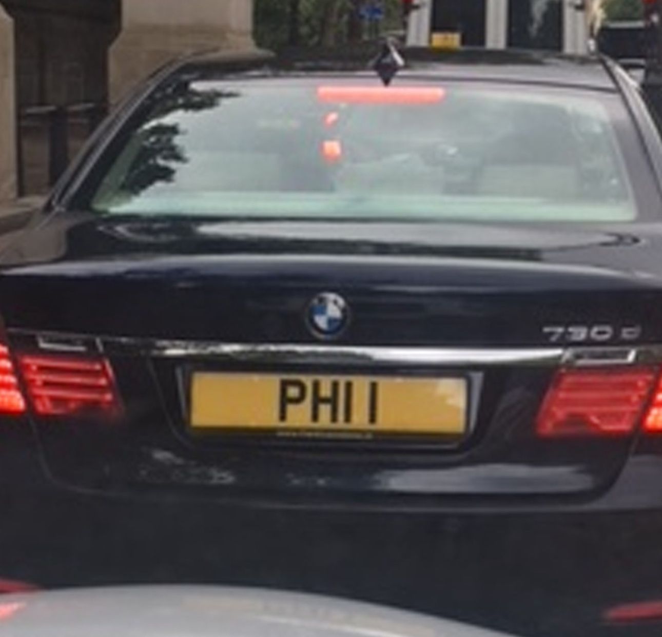 Embassy Diplomatic Flag UK Number Plate of The Philippines - PHI 1