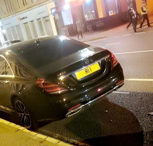 Embassy Diplomatic Flag UK Number Plate of Indonesia - RI 1
