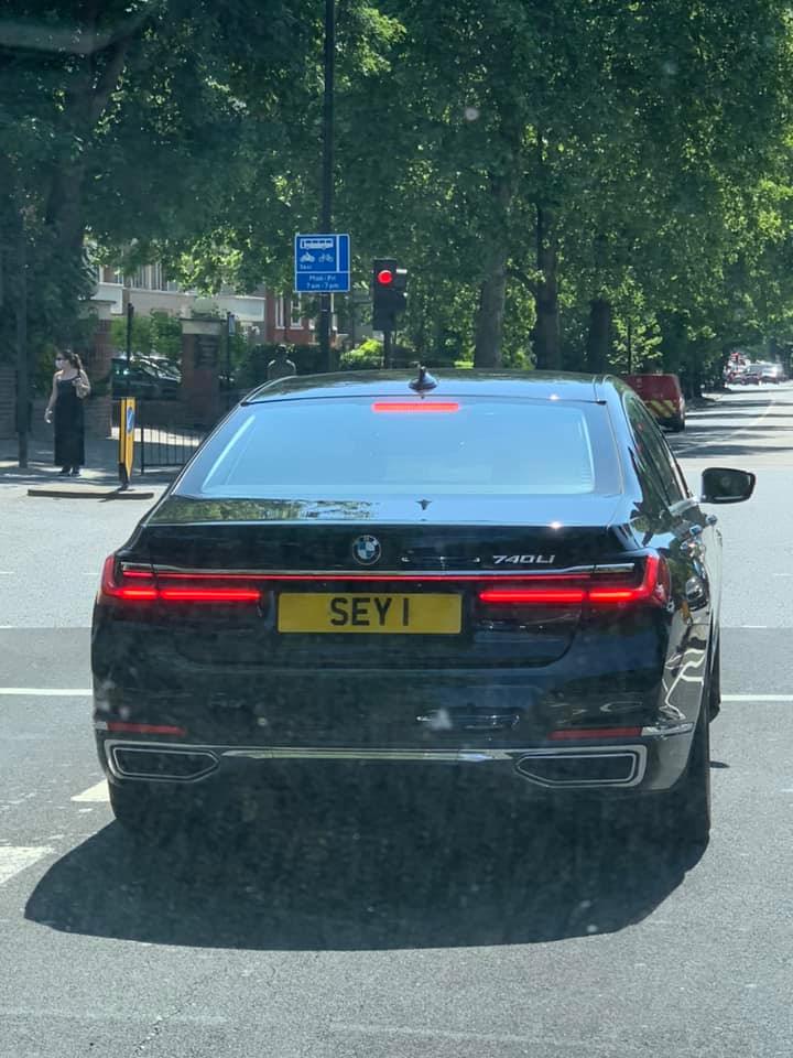 Embassy Diplomatic Flag UK Number Plate of Seychelles