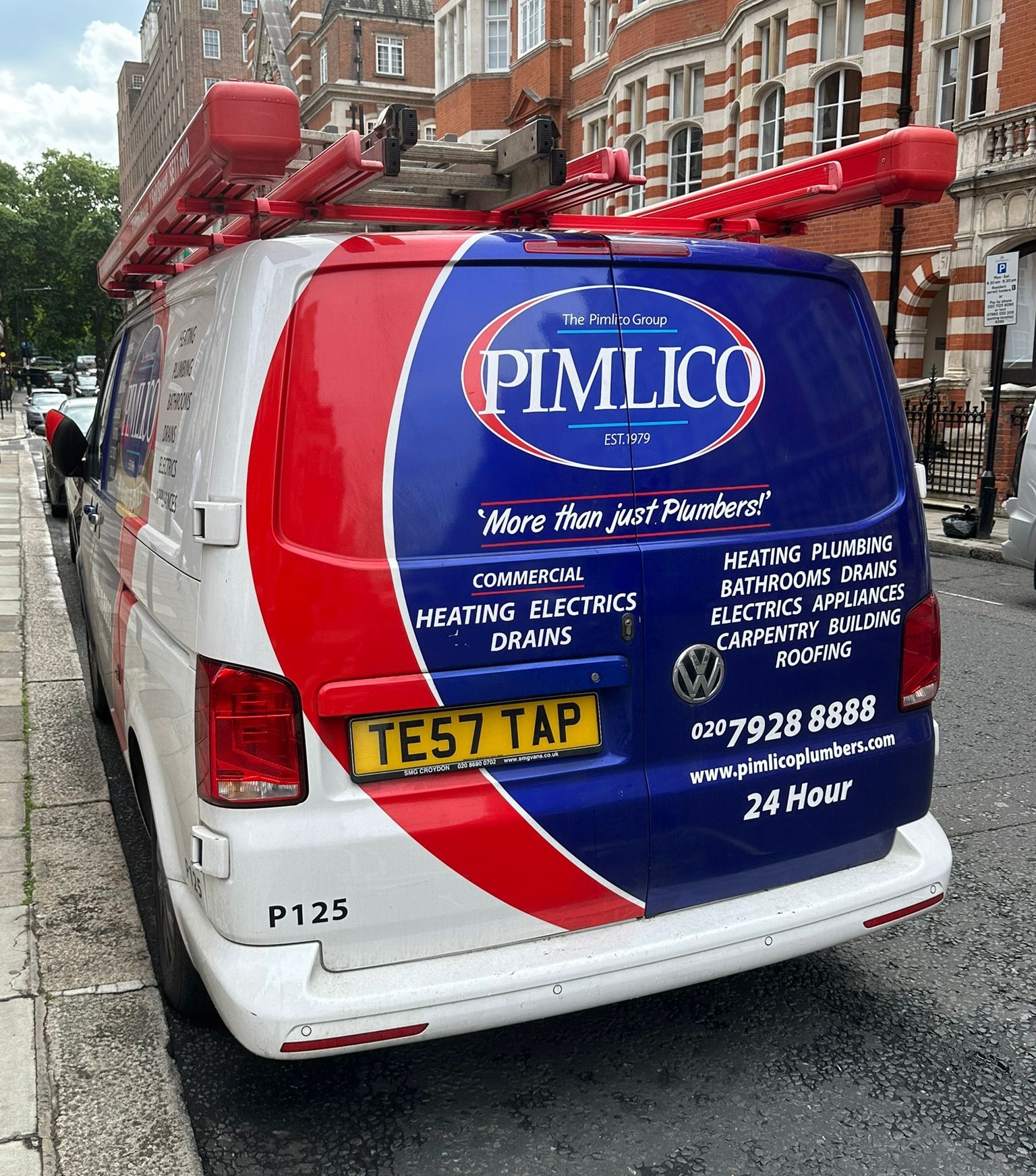 Pimlico Plumbers Number Plate TE57 TAP