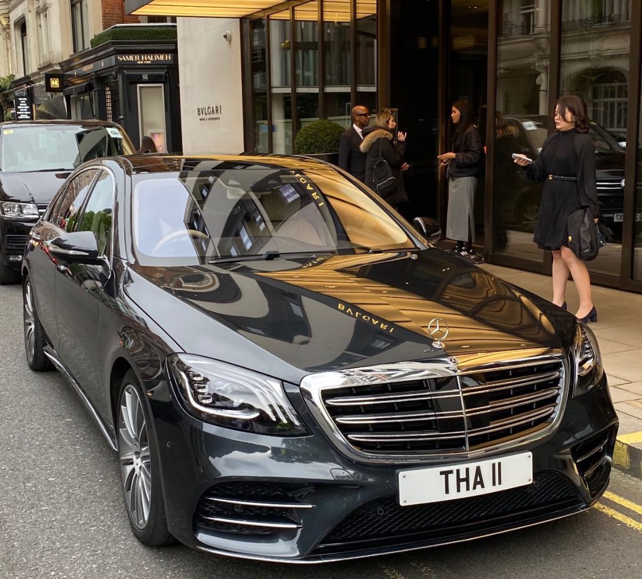 Embassy Diplomatic Flag UK Number Plate of Thailand - THA 11