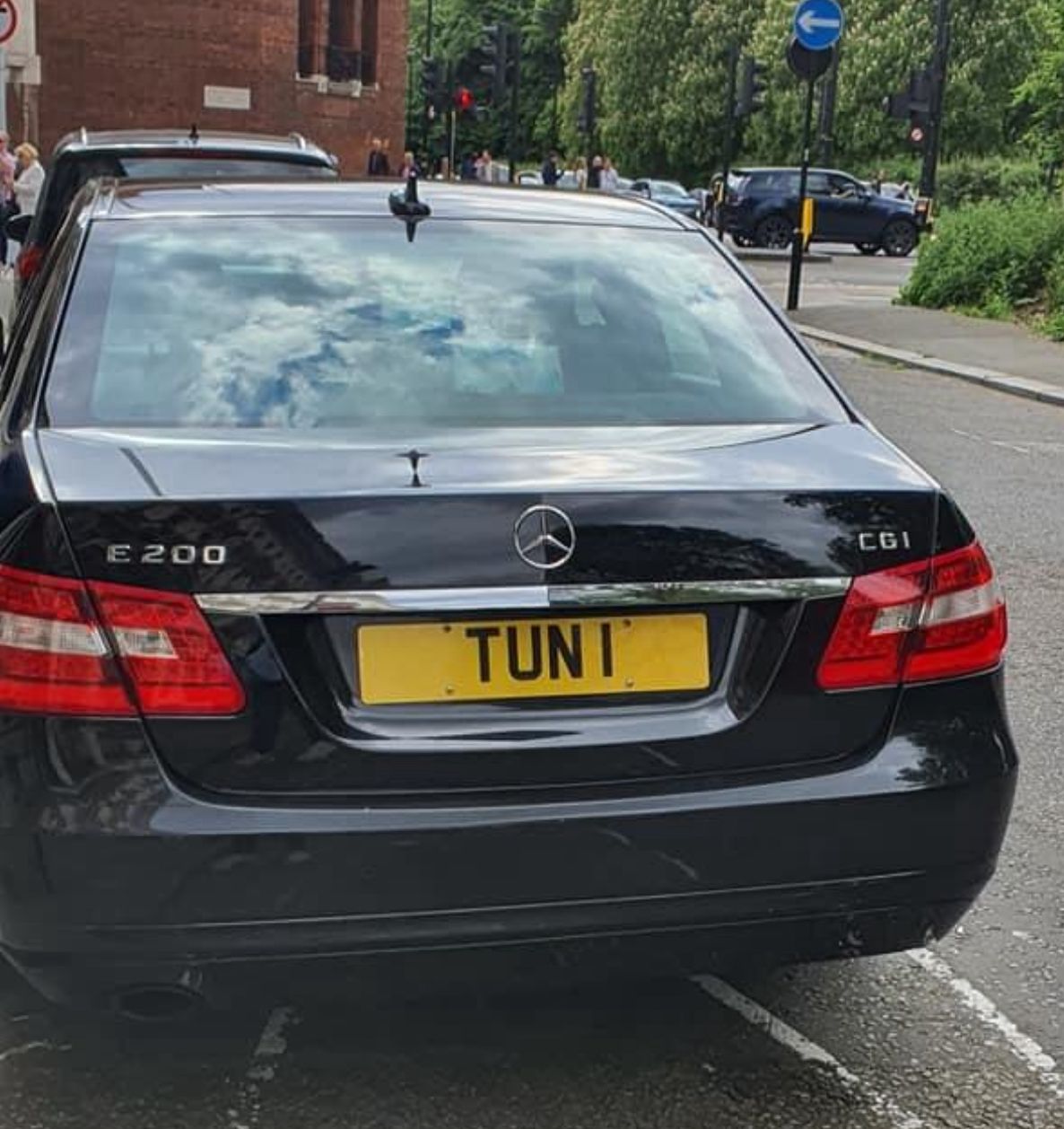 Embassy Diplomatic Flag UK Number Plate of Tunisia - 1 TUN
