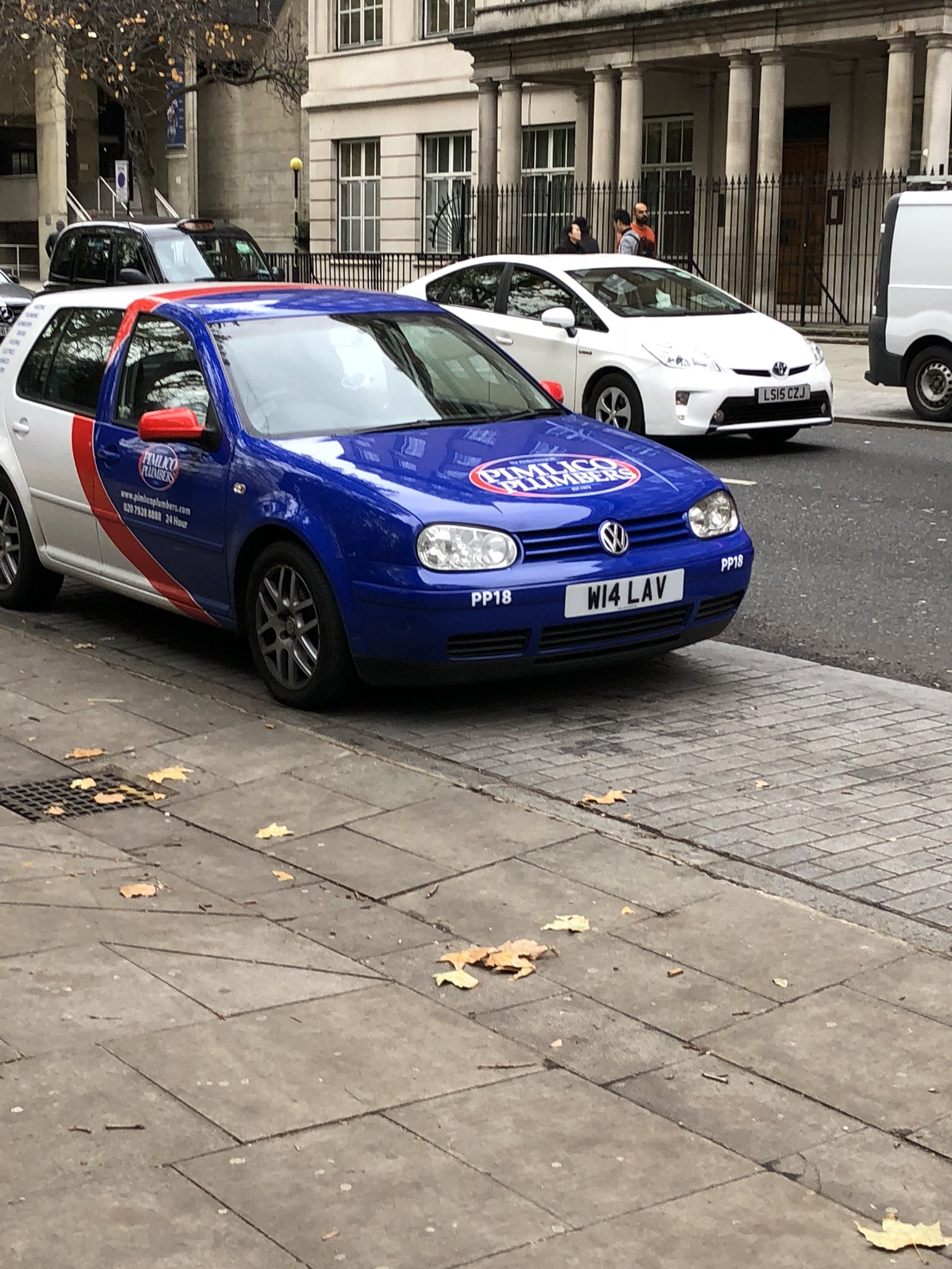 Pimlico Plumbers Number Plate W14 LAV