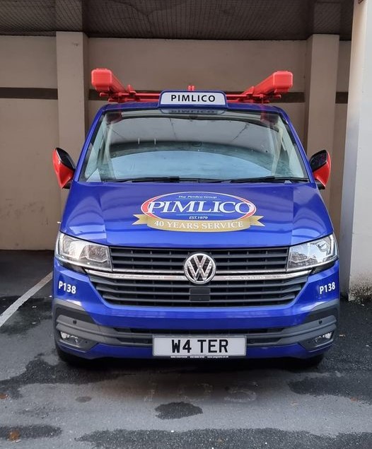 Pimlico Plumbers Number Plate W4 TER