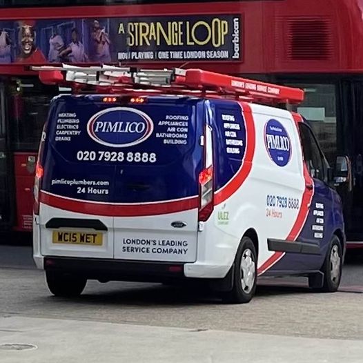 Pimlico Plumbers Number Plate WC15 WET